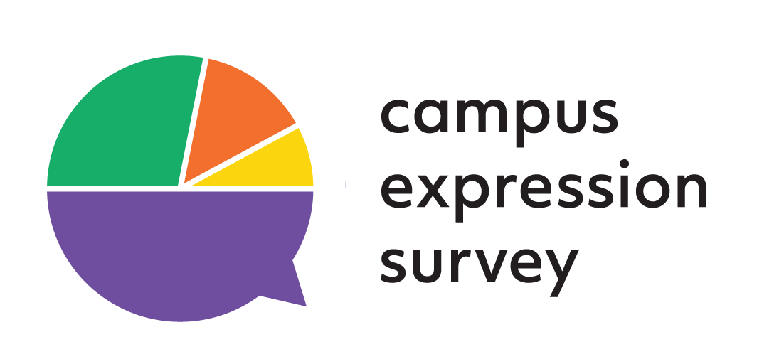 A pie chart logo for the campus expression survey